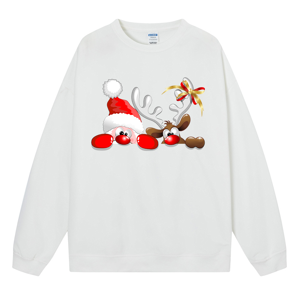 Oversized Holiday Deer Hoodie