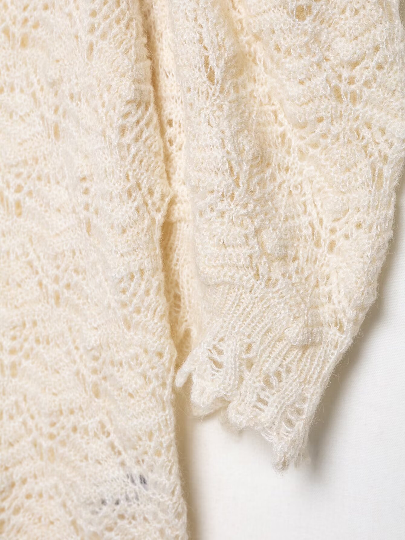 Mockneck Puff Shoulder Sweater
