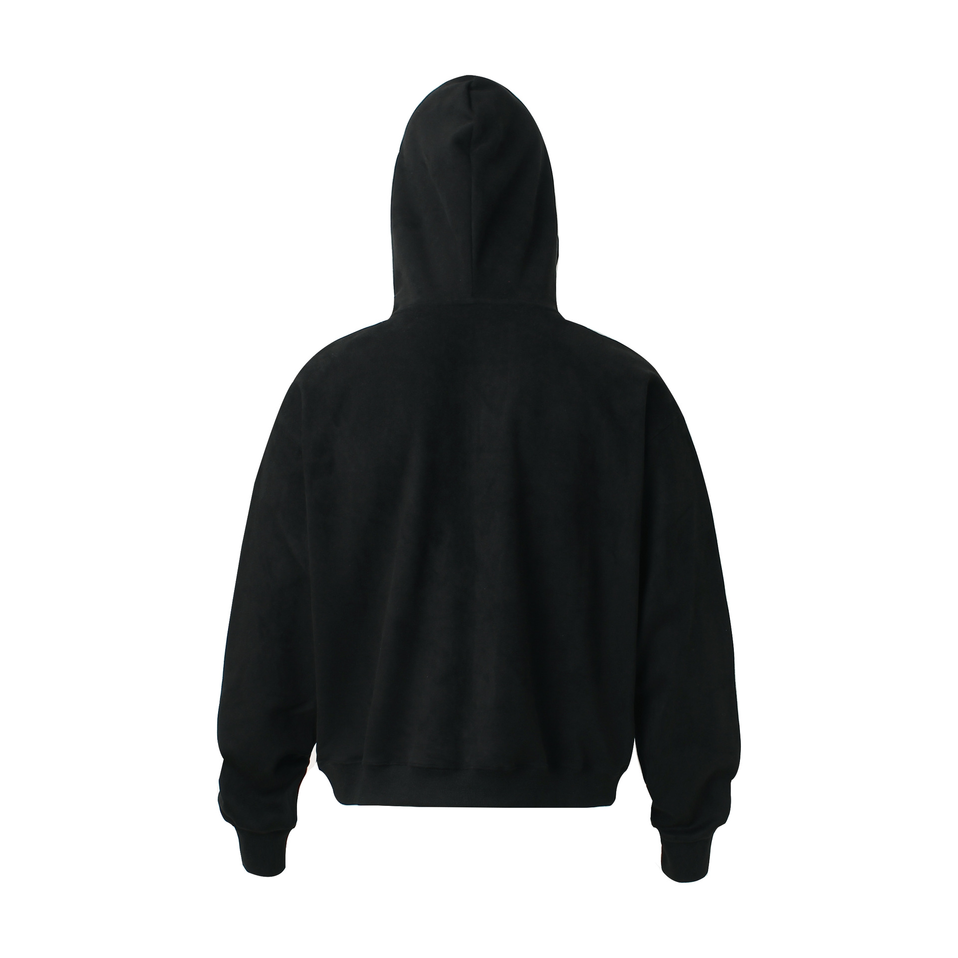 Men Boxy Retro Zip Hood Sweater
