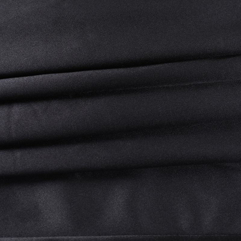 Polyester Box Neck Gathered Split Dress