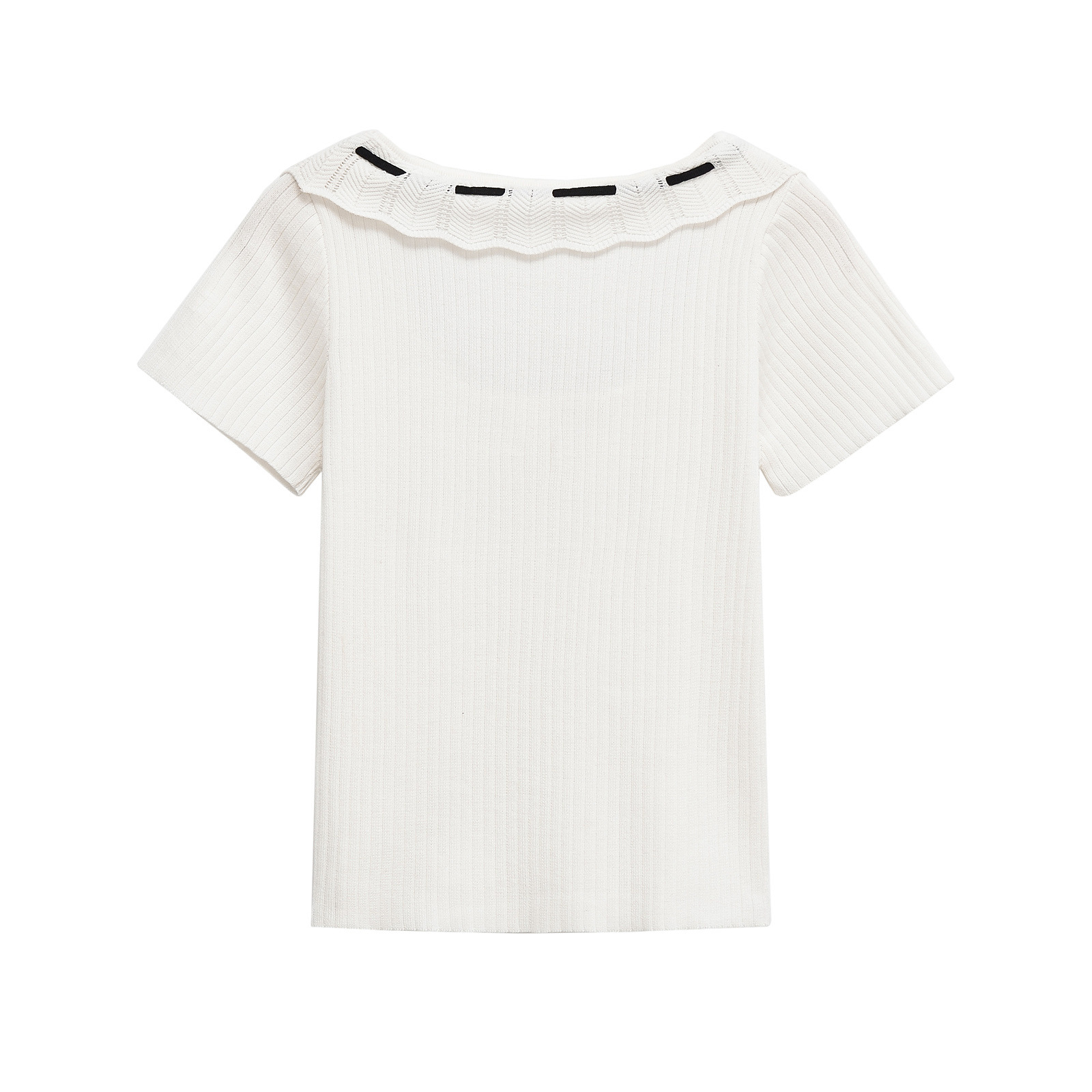 Contrast Lacing T-shirt