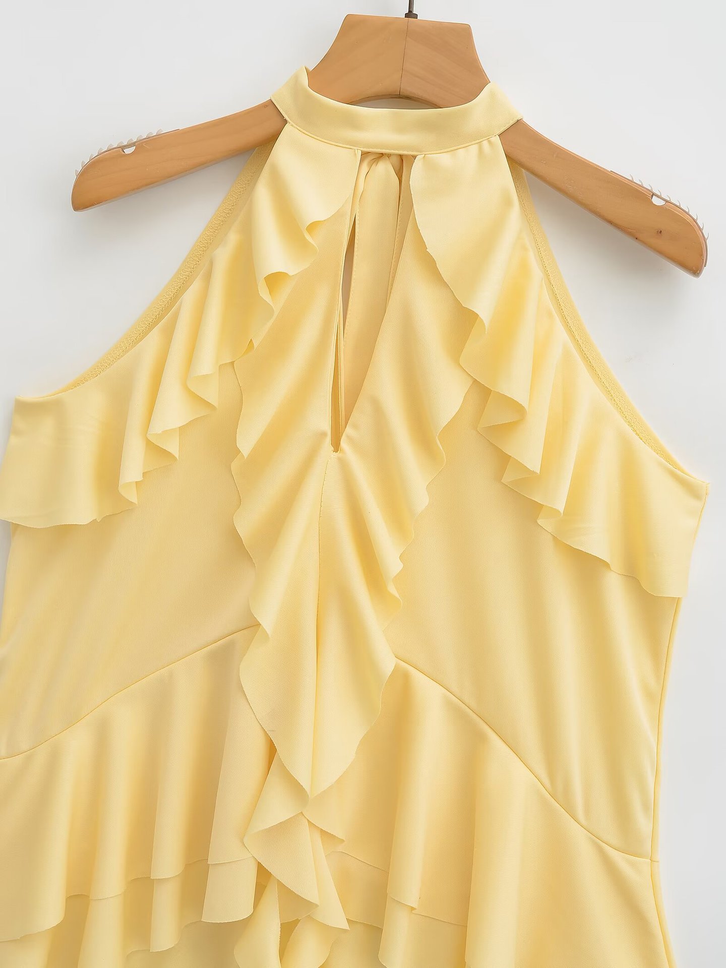 Modern Layered Solid Color Cowl Cami