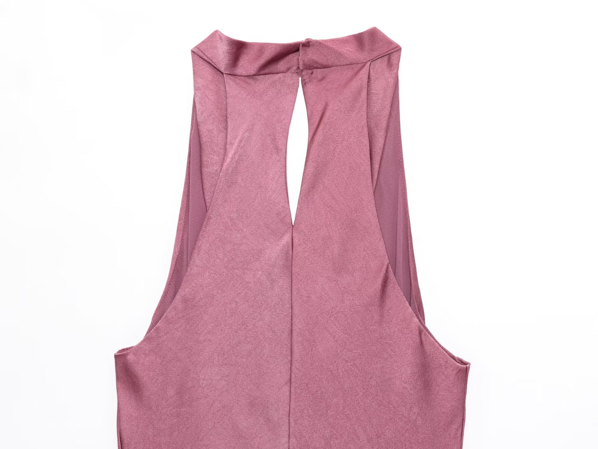 Women's Fashion Temperament Small Pleated Splicing Midi Dress
