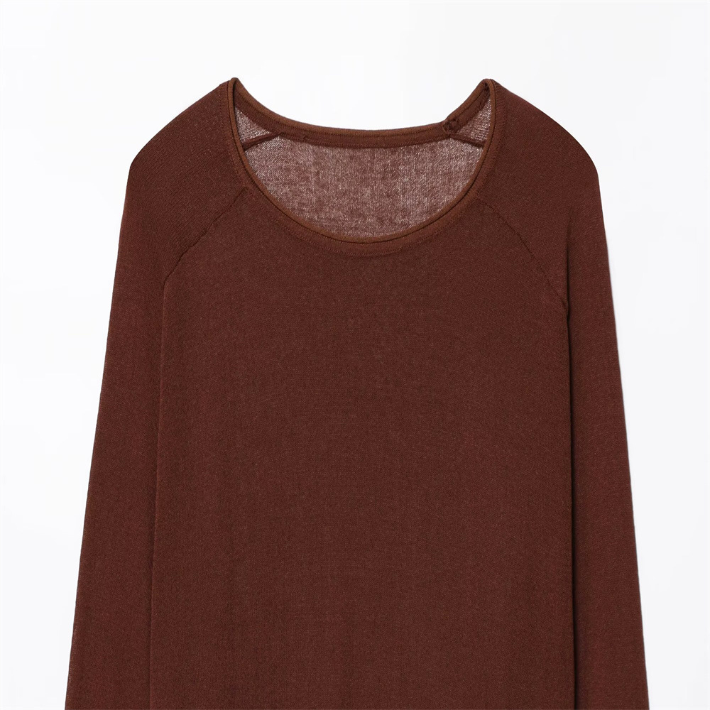 Ladies Crew Full Sleeve Plain Sweater