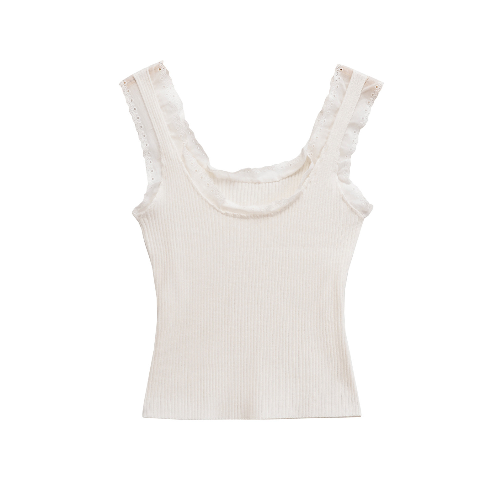 Ribbon Tie Crew Neck Vest