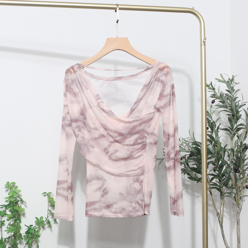 Desire Asymmetrical Long Single Sleeve Blouse