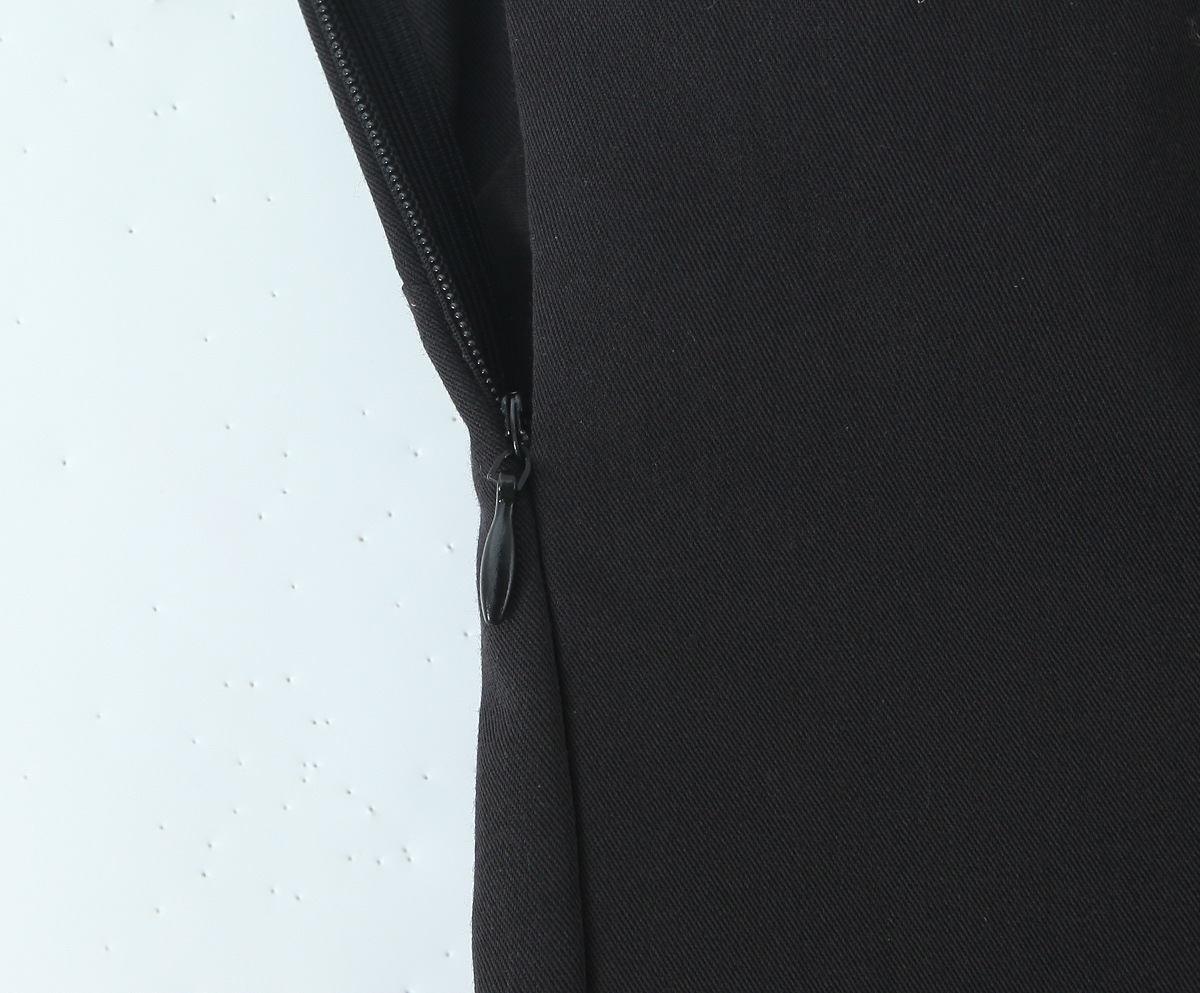 Solid Polyester Sleeveless Strap Commute Dress