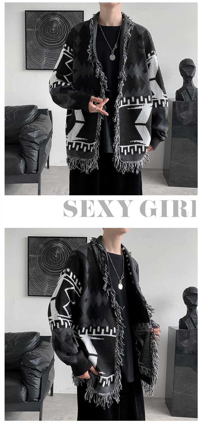 Spooky Embroidered Loose Scoop Neck Sweater