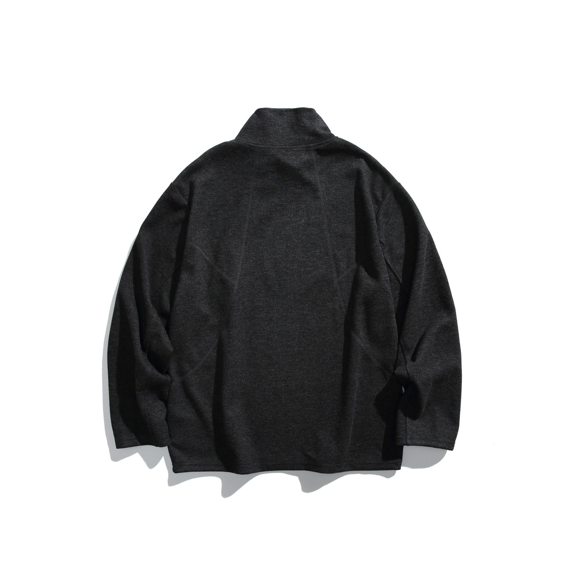 Oversized Letter Print Mock Collar Sweatshirt