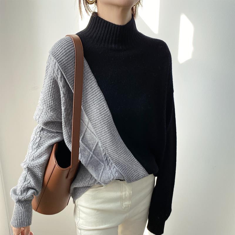 Heavy Acrylic Crew Sweater Ladies Full Arm Cold