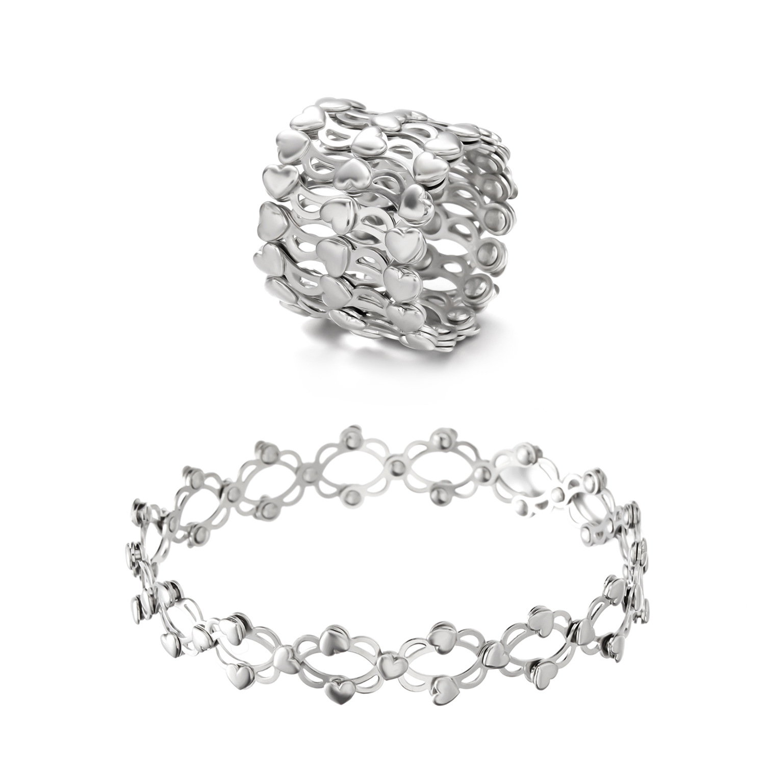 A dual-purpose stretch deformation adjustable ring bracelet of Magic Tiktok net red from stock