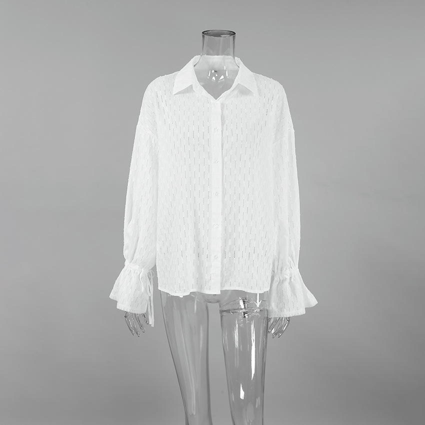 Solid Cotton Lapel Full Sleeve Relaxed Fit Button-Down