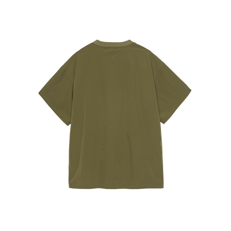 Color blocking function cashew pocket waterproof short sleeved T-shirt for men