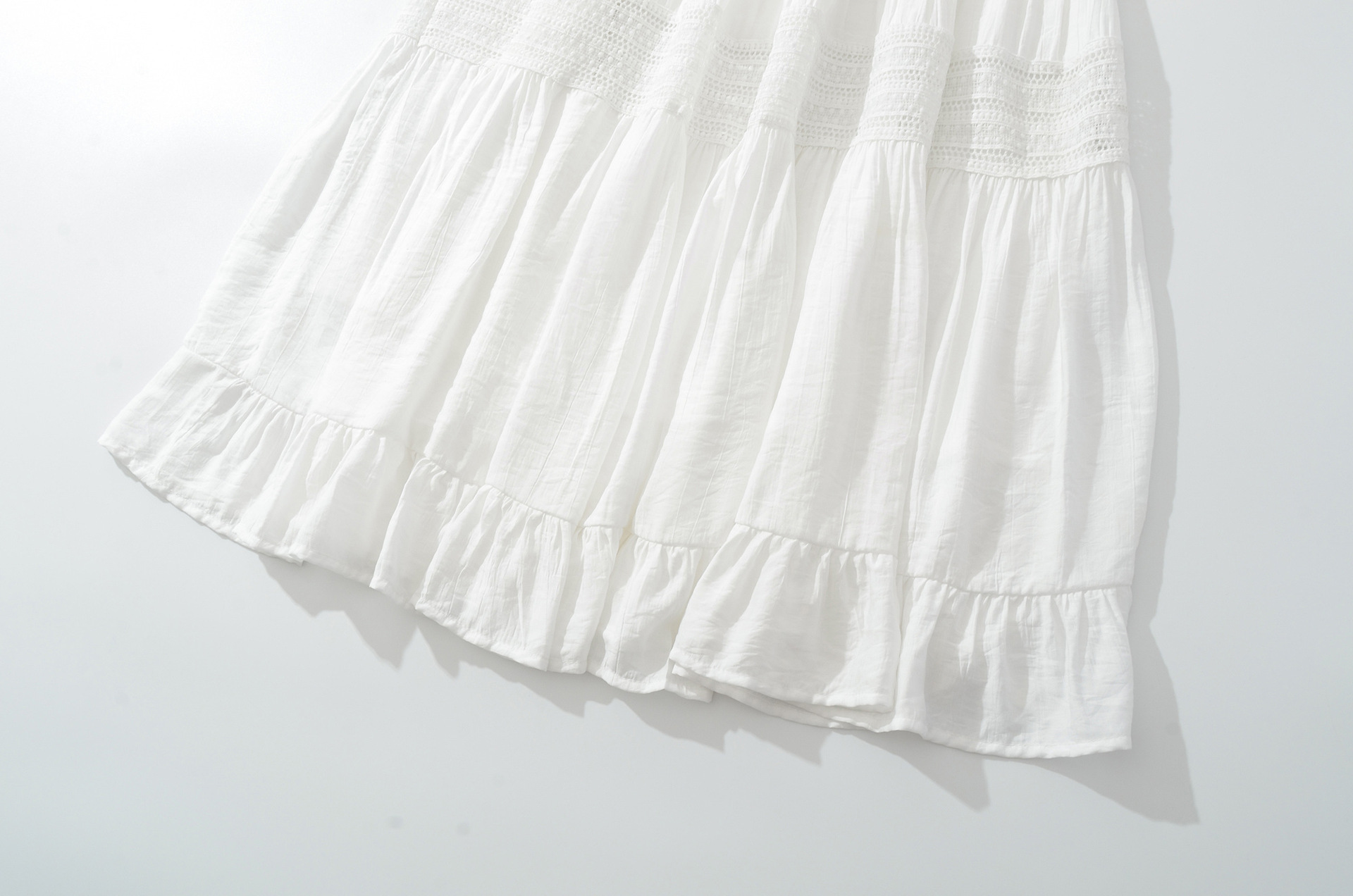 A-Line Skirt Lace Cake Skirt Elastic High Skirt