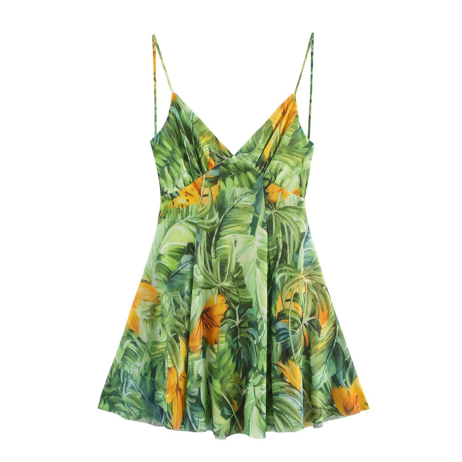 Women's Clothing Chiffon Printed Strapless Dress