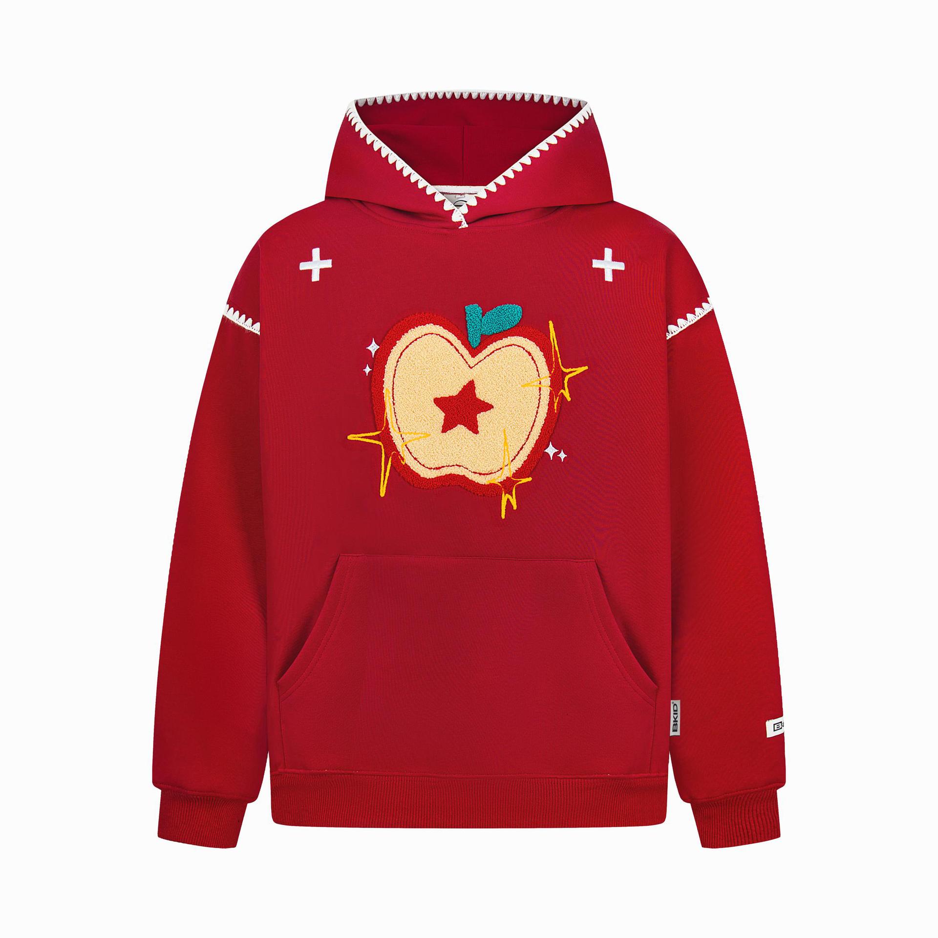 Long Sleeve Cotton Orchard Applique Hoodie