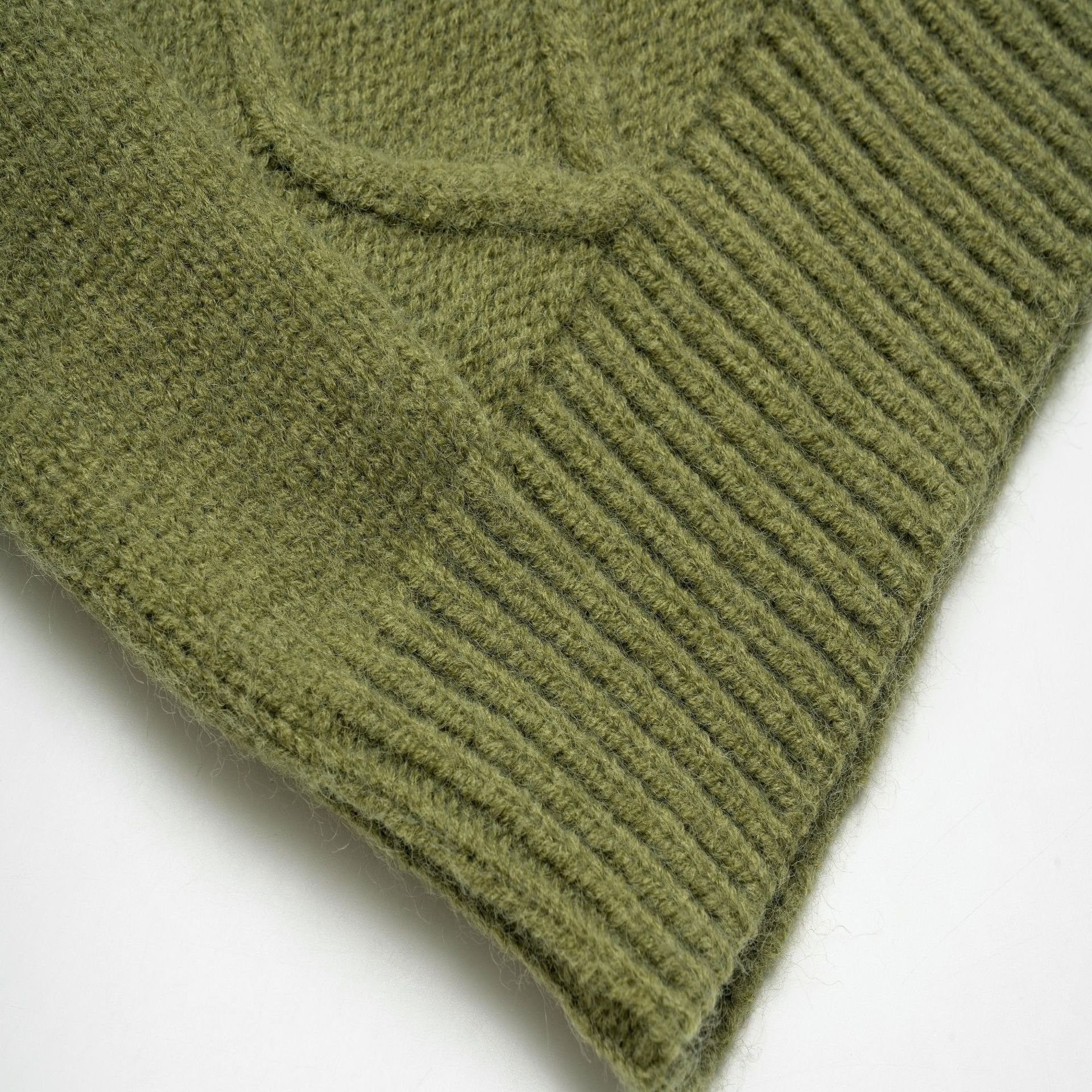 Japanese Geometric Stitch Colorblock Workwear Sweater