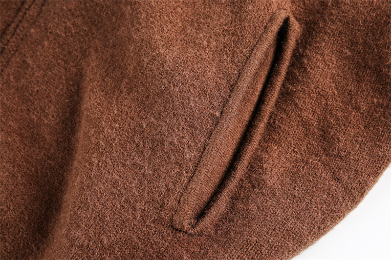 Japanese Workwear Plain Oversized Cardigan Notched Collar