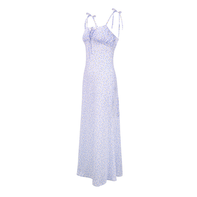 Ladies Slim Tube Long Flower Dress