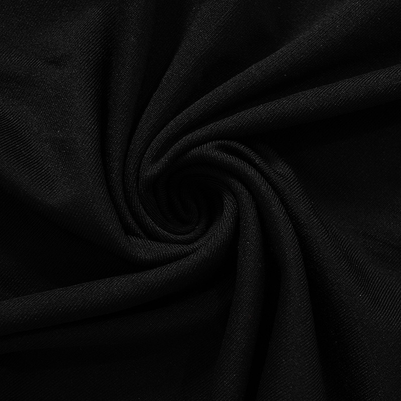 Straight Neckline Full Sleeve Side Split Cinch Dress