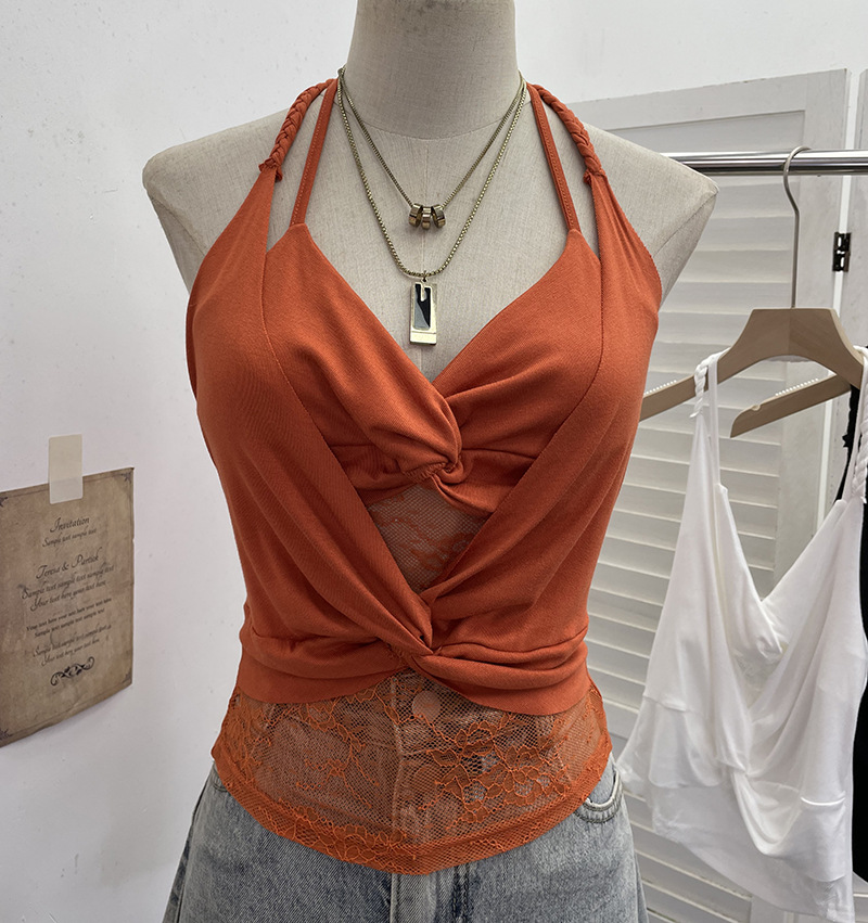 Solid Color Sexy Asymmetric Wrap Top