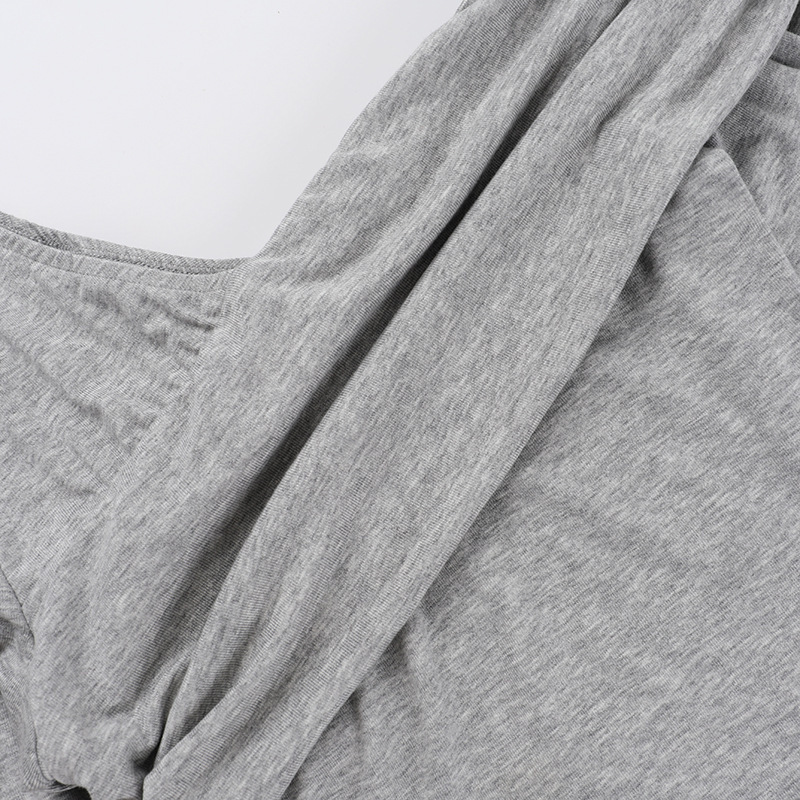 Ladies Plain Bardot Neckband Maxi Arm Tee