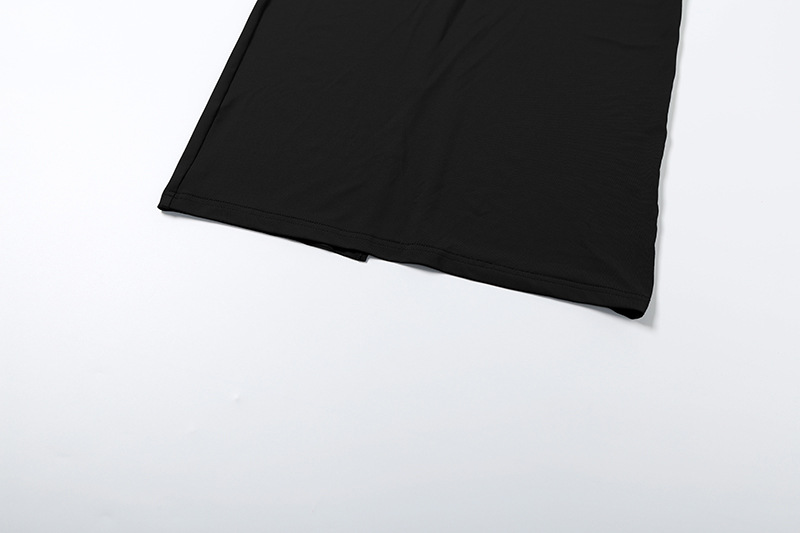 Stretch High-Waist Gathered Full Sleeve Dress