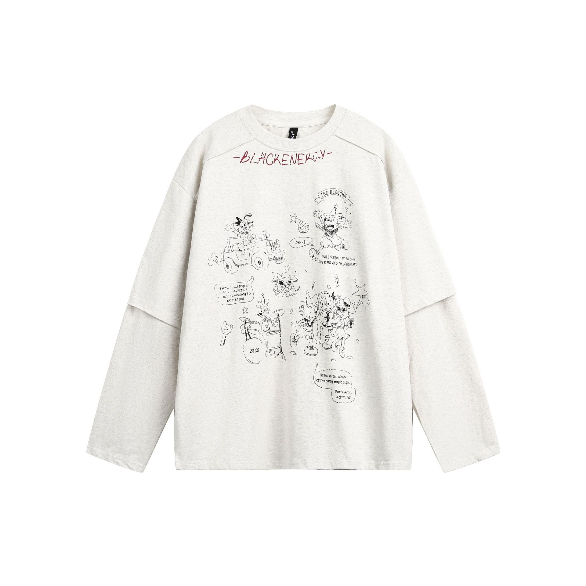 American Retro Cartoon Loose Fit Streetwear T-Shirts