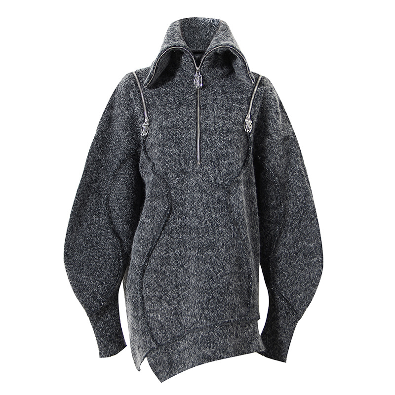 Hedging Oversized High Neck Sweater