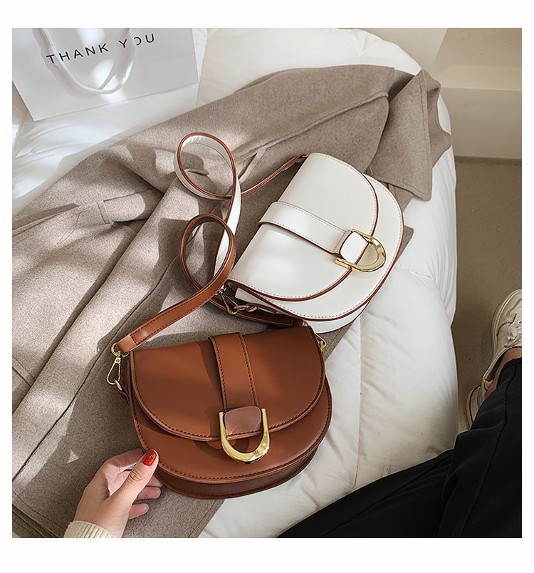 Mirco Creative Small Shoulder handbag Microfiber Synthetic Leather Saddle Bags Versatile Luxury Designer Crossbody Bag for Women