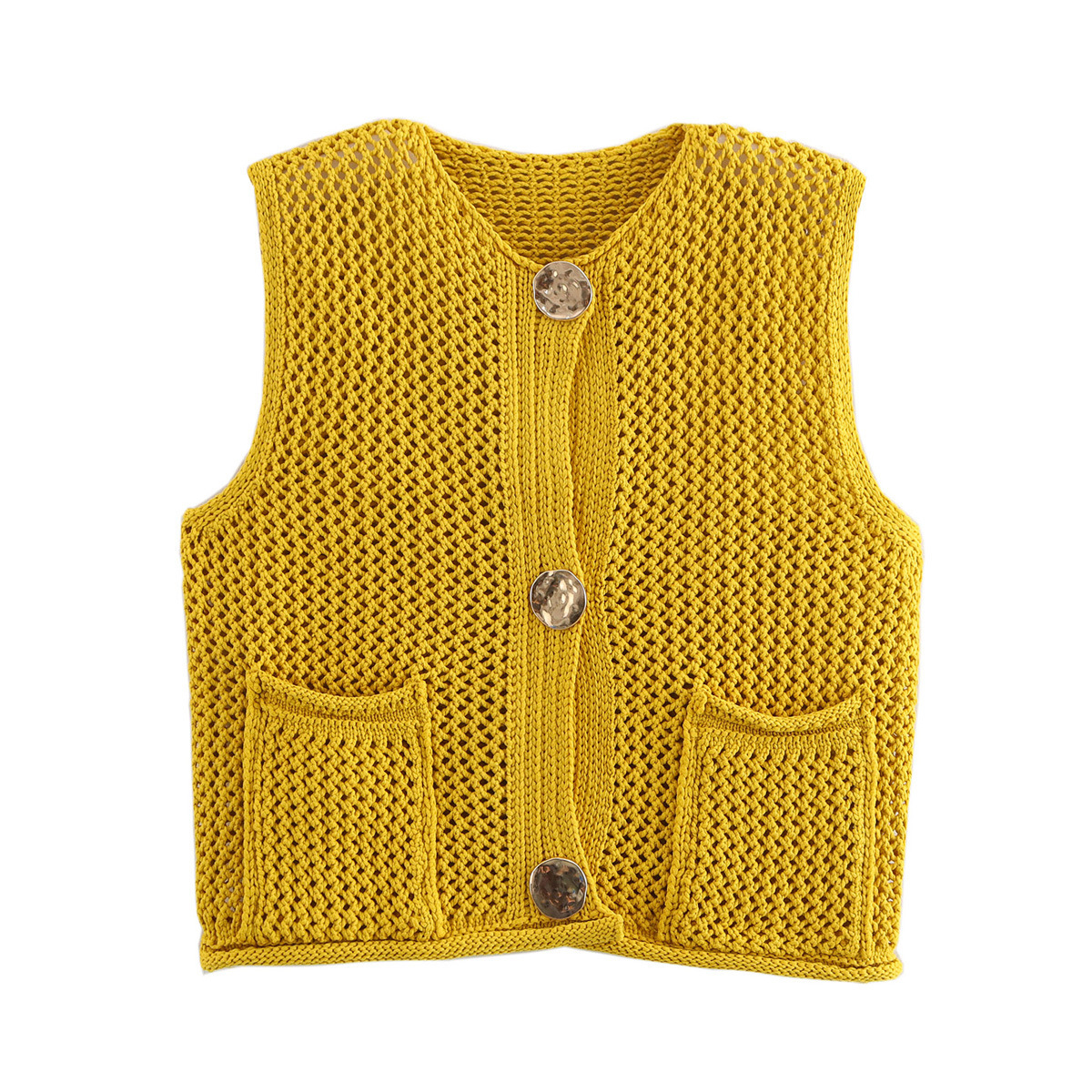 Urban Knit Regular Fit Sleeveless Jacket