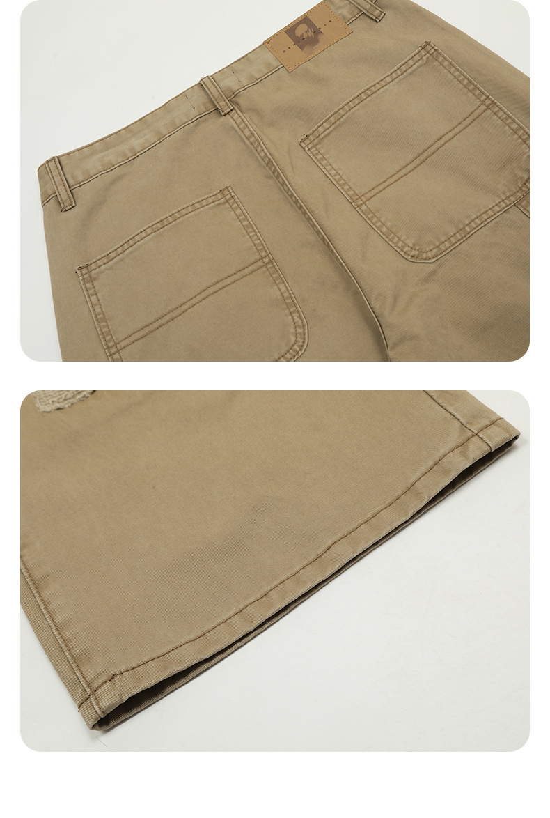 Unisex Cotton Relaxed Bell-Bottom Utility Pants
