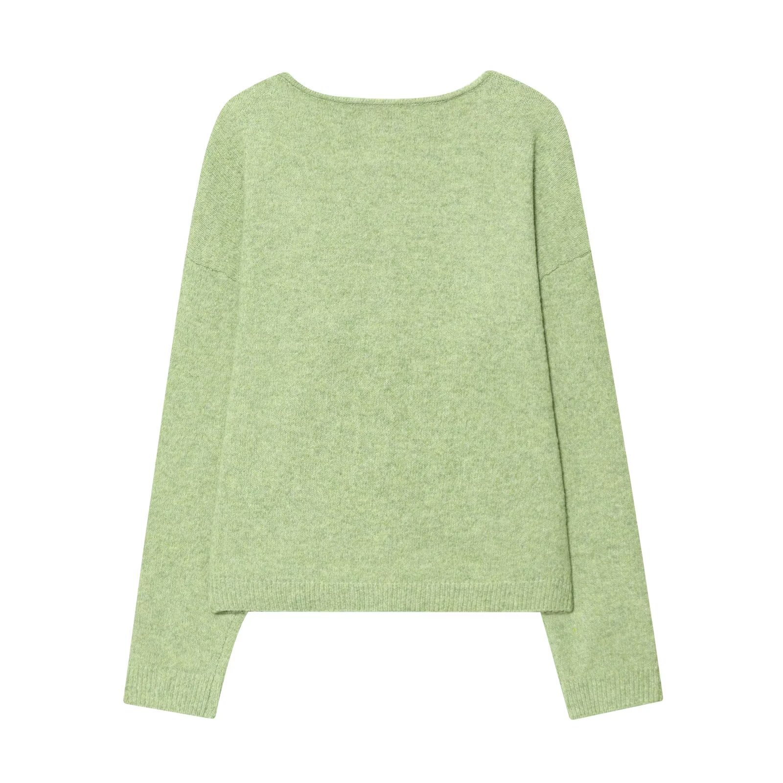Ladies' Full Sleeve Crew Plain Polyester Sweater