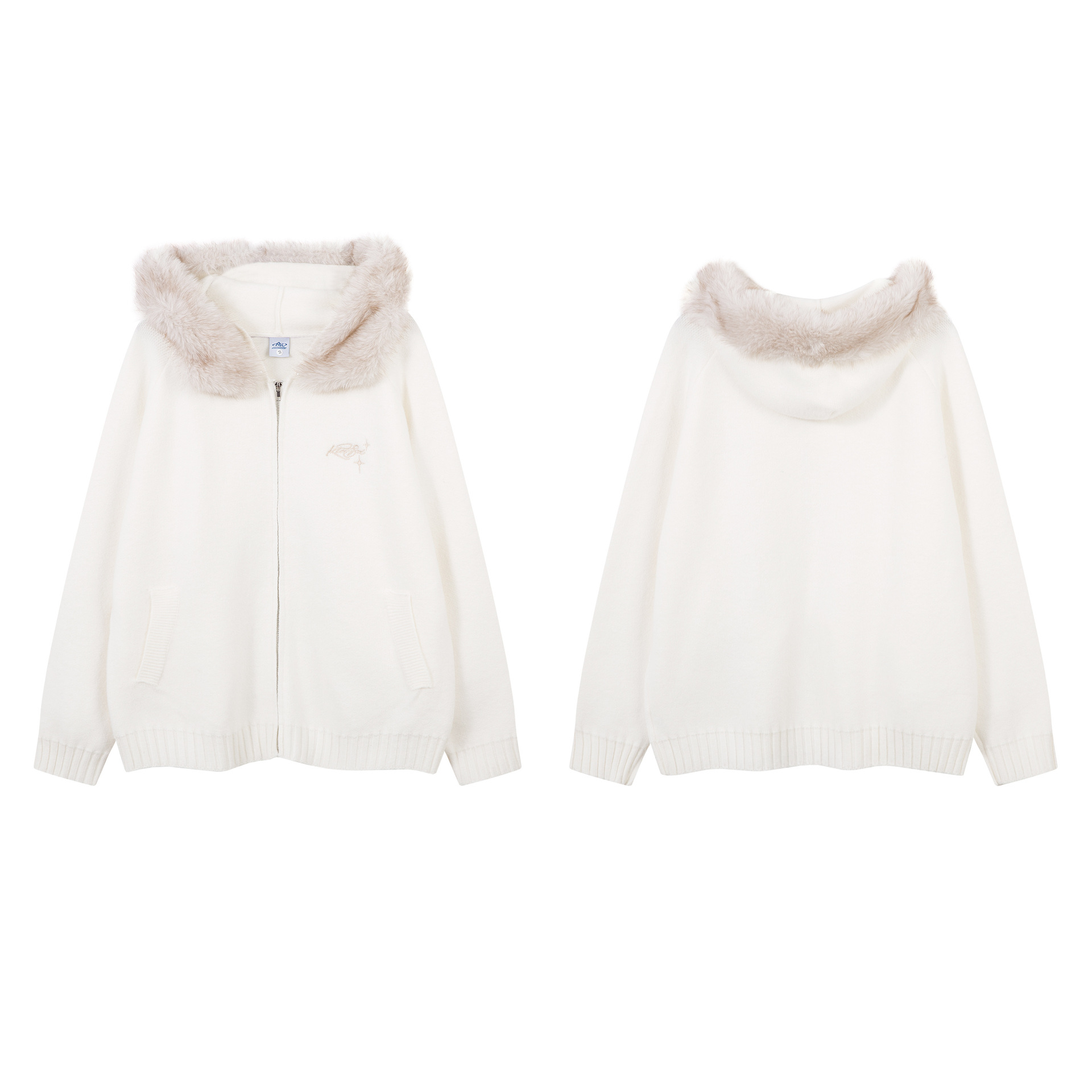 Acrylic Jacquard Long Sleeve Loose Fit Cardigan