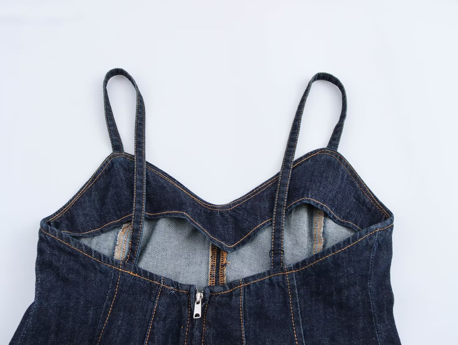 Solid Color Flared Bib Tank