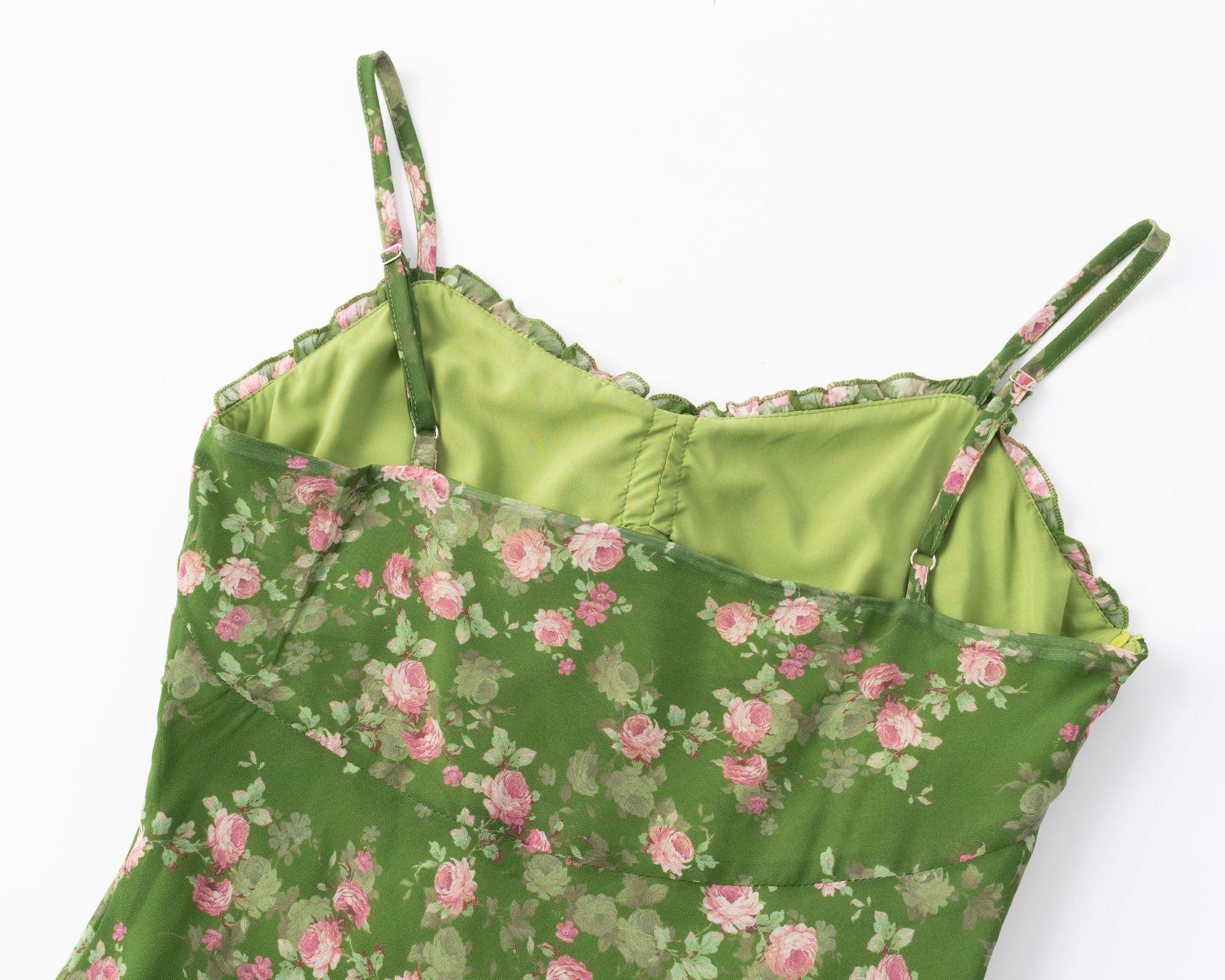 Floral Strapless Dress for Summer Beach Vacation
