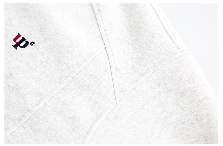 American Trend Partial Zipper Long Sleeve Sweatshirt