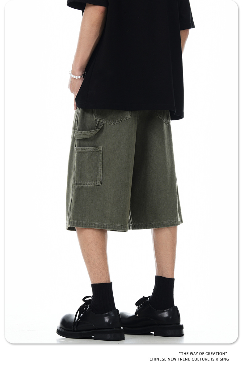 Shorts for Men and Women Loose Straight Leg Design Sense Five-Point Pants Trendy