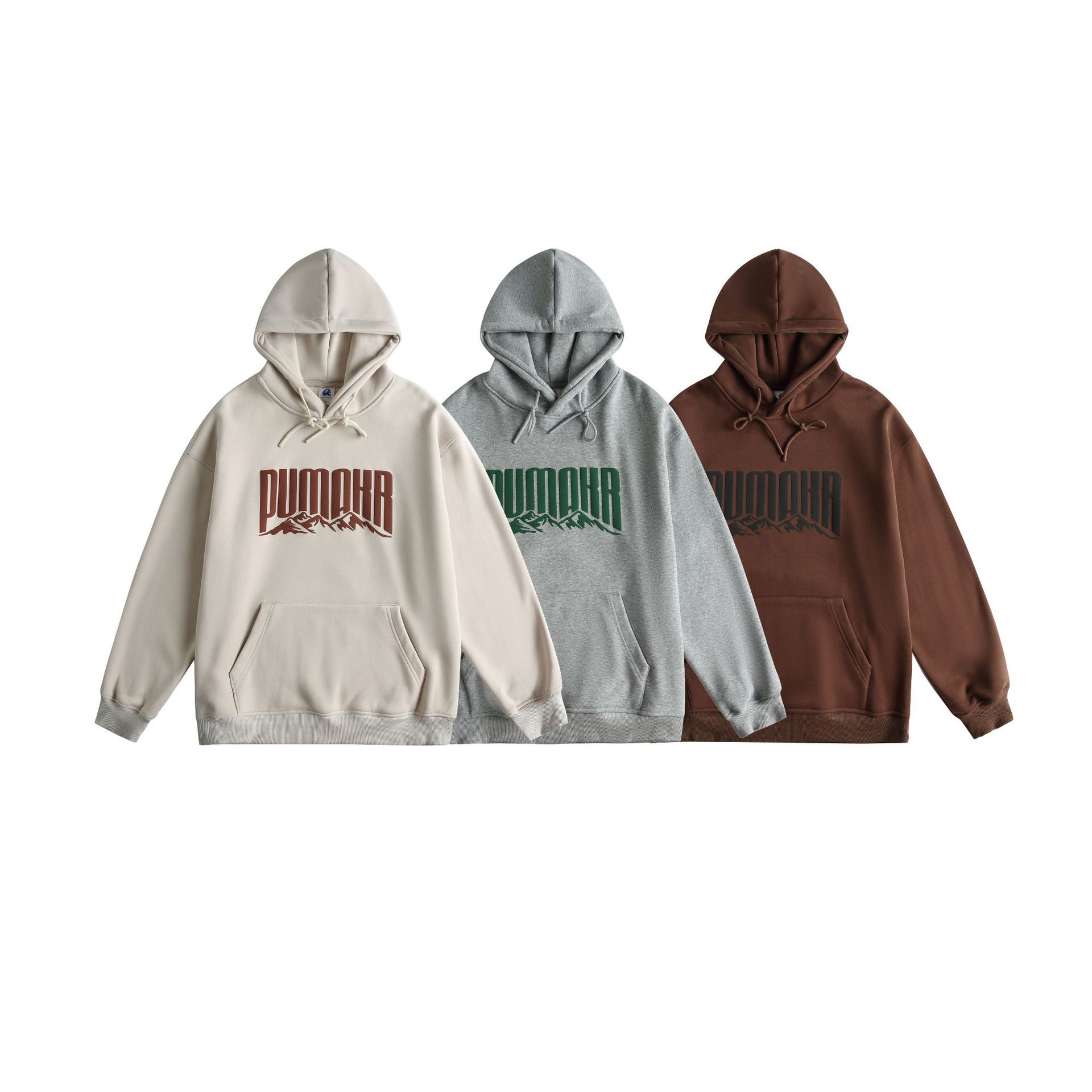 Japanese Retro Cotton Blend Lettering Hoodie