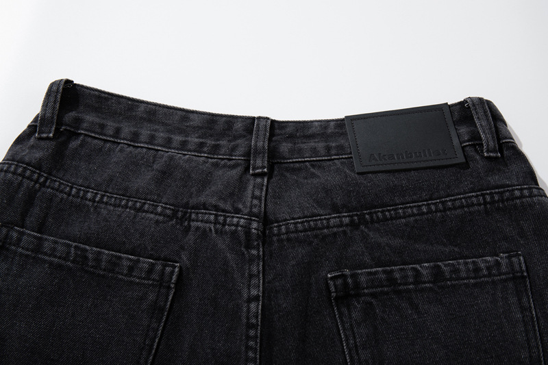 Street Style Retro Deconstructed Patchwork Designer Jeans, High-Quality Unique Design Knife-Style Pants