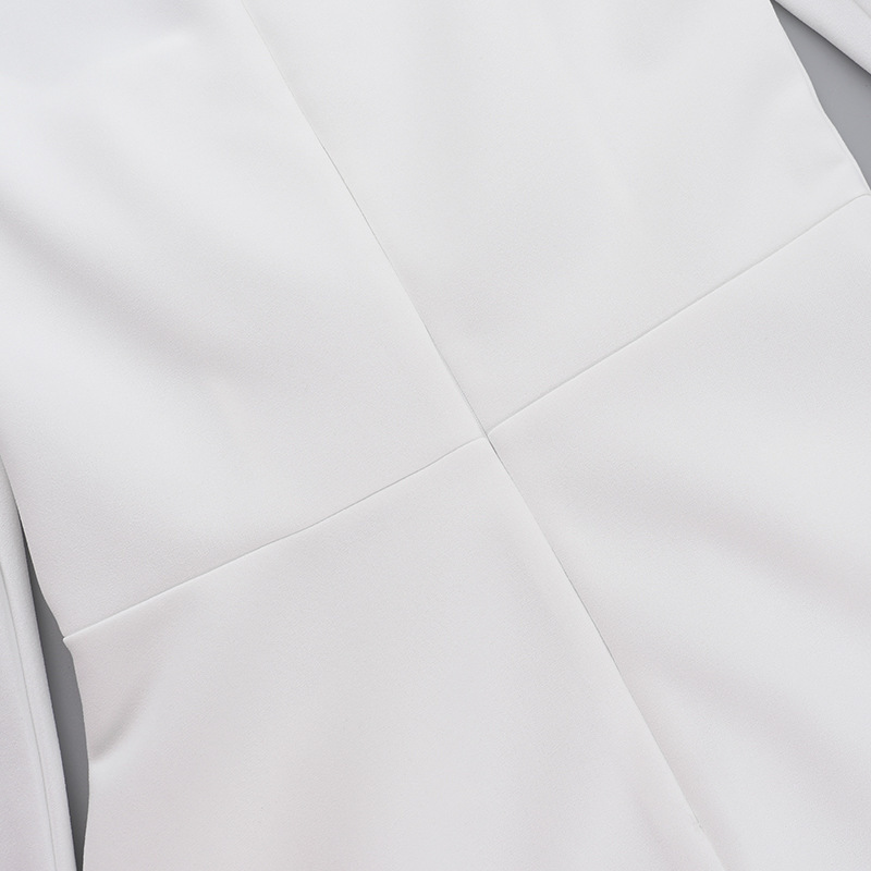 Bateau Neckline A-Line Long Sleeved Mini Dress