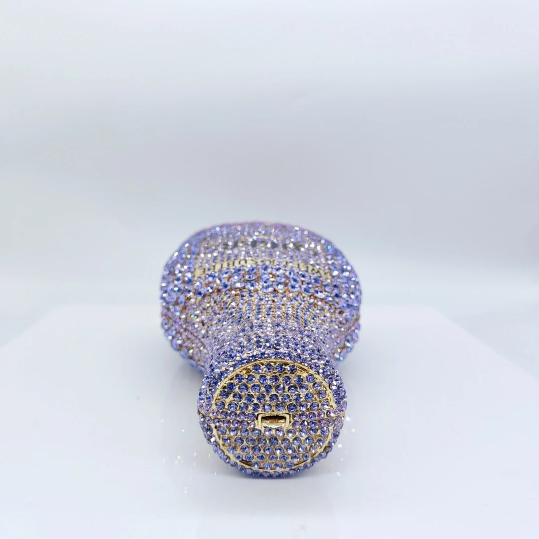 Women Bottle Crystal Evening Bag Lady Diamond Wedding Bridal Purses Female Rhinestone Party Prom Clutches Bags