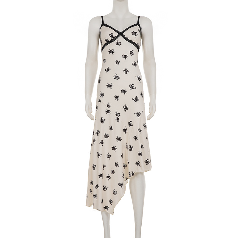 Collarless Asymmetric Hem Fitted Dress
