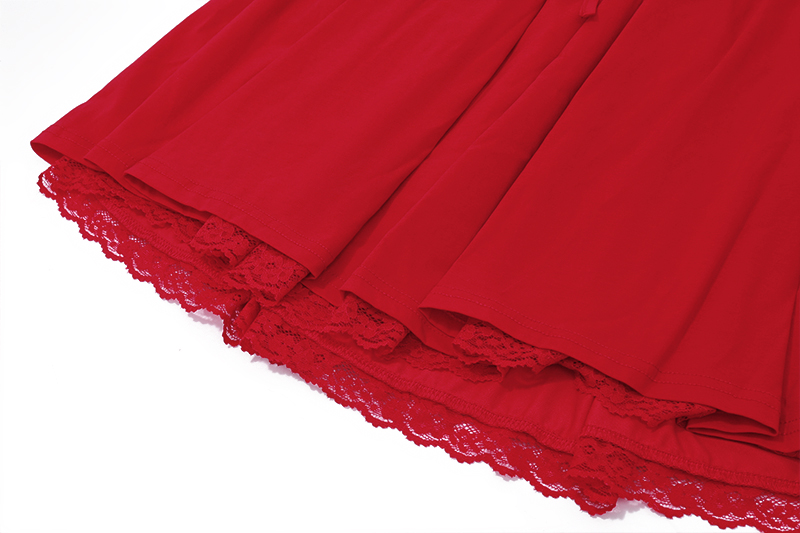 Strapless Dress Women Summer Atmosphere Slimming Red Date Short Dress