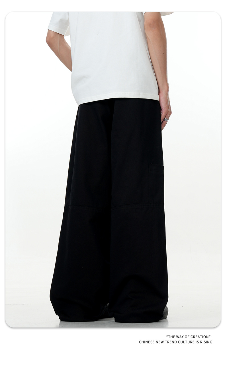 Straight Casual Pants for Men and Women, Simple Cleanfit 3D Trendy Slim Fit Commuting Loose Long Pants