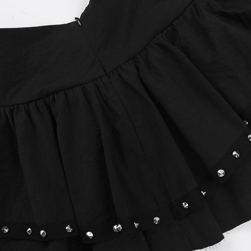 Fitted Shiny Edgy Skirt