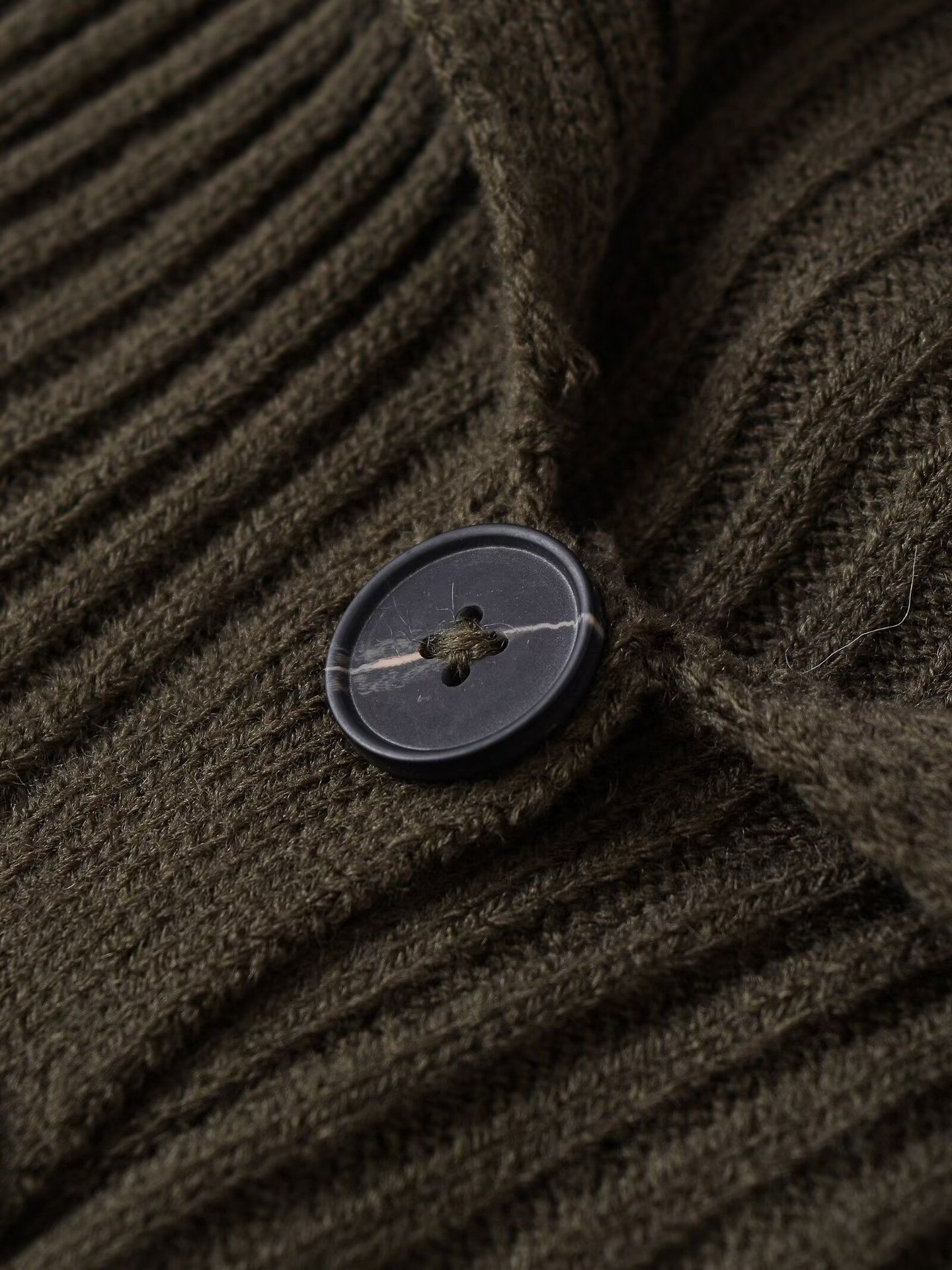 Placket Front Polyester Sweater