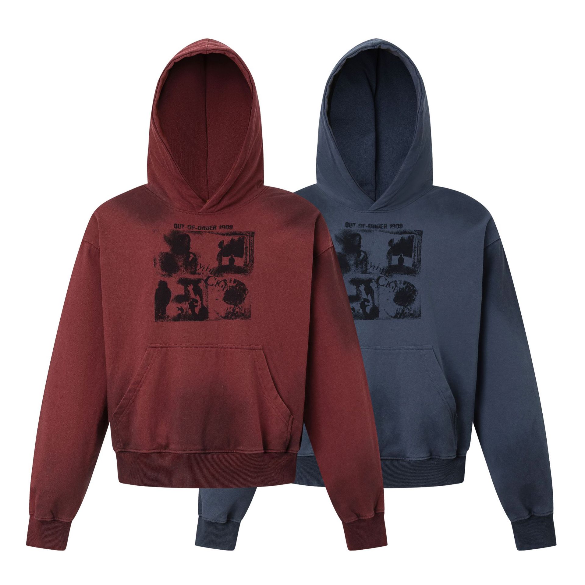 Urban Oversized Long Sleeve Cotton Hoodie For Men