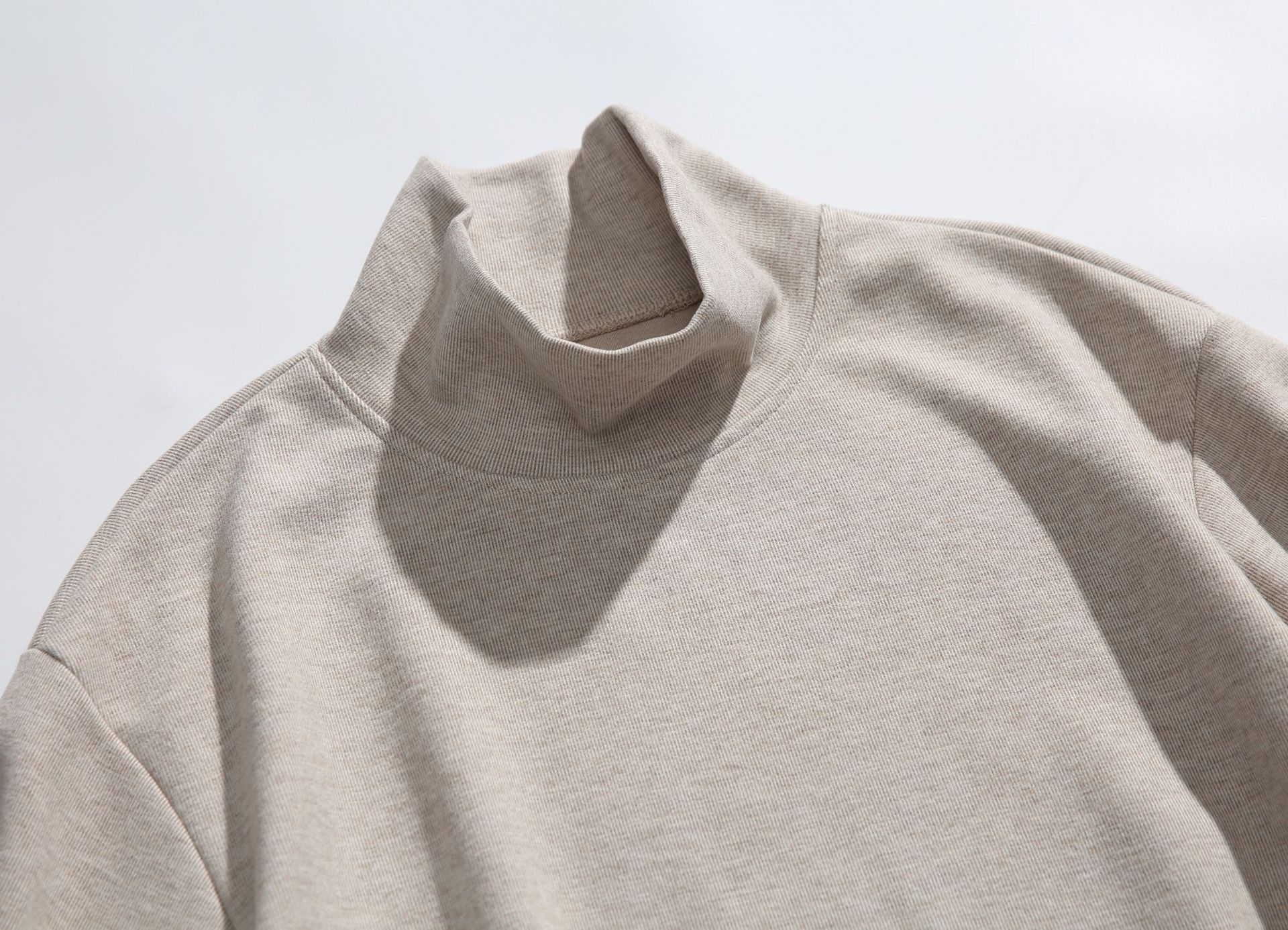 Oversized Letter Print Mock Collar Sweatshirt