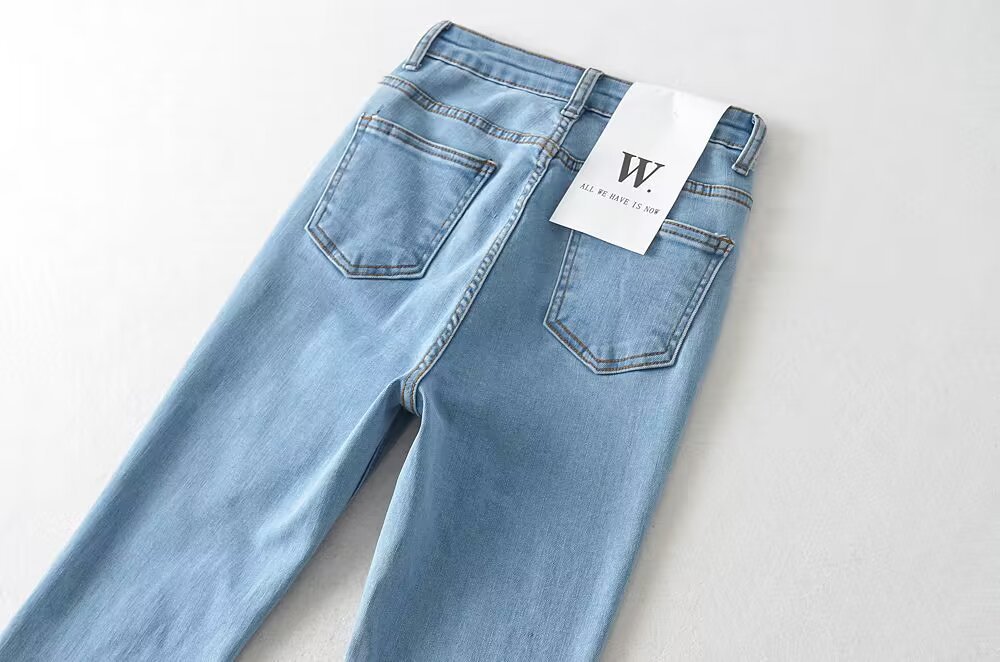 Sexy high waisted flared pants jeans